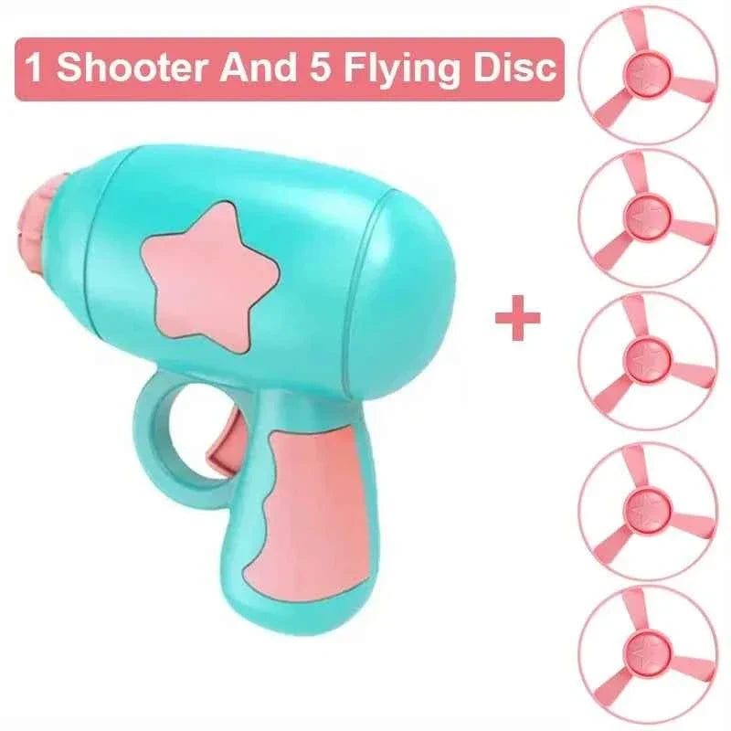 Interactive Cat Toy – Flying Disc Shooting Gun